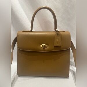 Coach Tan Leather Satchel